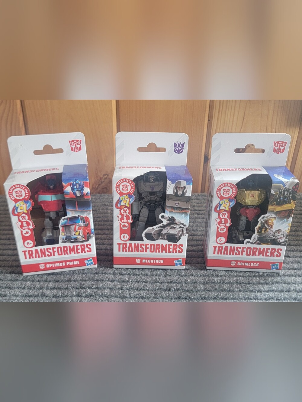 🔥Transformers Authentics Figures 3 Pk Megatron, Optimus PRIME, Grimlock🔥